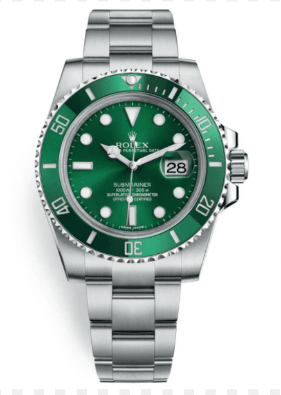 Rolex Submariner Hulk 116610LV with green dial and green bezel